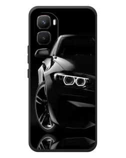 Чехол для Infinix GT 50 Pro с картинкой «Черная BMW — профиль»
