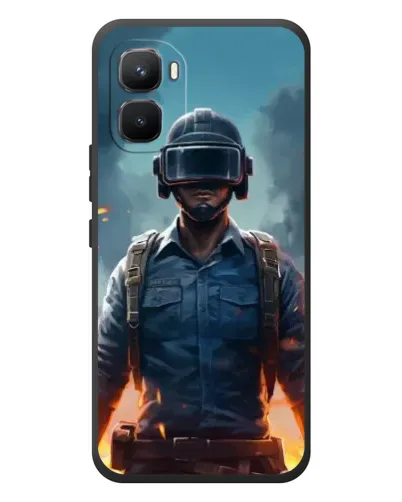 Чехол для Infinix GT 50 Pro с картинкой «PUBG — реалистичный герой»