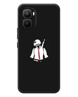 Чехол для Infinix GT 50 Pro с картинкой «PUBG — силуэт воина»