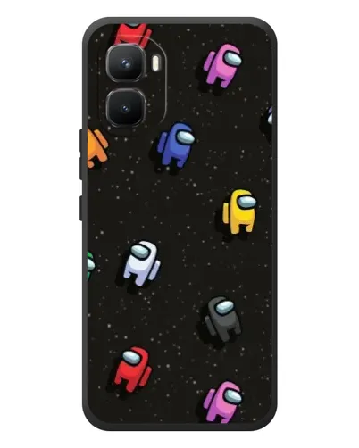 Чехол для Infinix GT 50 Pro с картинкой «Космический паттерн Among Us»