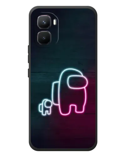 Чехол для Infinix GT 50 Pro с картинкой «Among Us неон-арт»