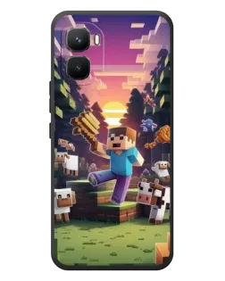 Чехол для Infinix GT 50 Pro с картинкой «Стив на ферме» Чехол для Infinix GT 50 Pro с картинкой «Стив на ферме»