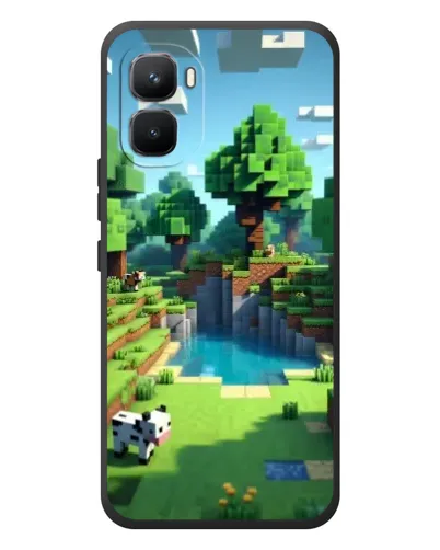 Чехол для Infinix GT 50 Pro с картинкой «Minecraft летний день»