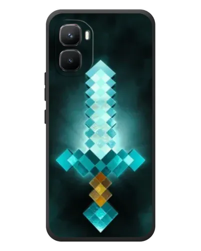 Чехол для Infinix GT 50 Pro с картинкой «Алмазный меч неон»