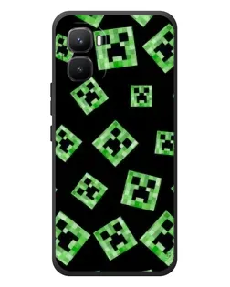 Чехол для Infinix GT 50 Pro с картинкой «Паттерн с криперами»