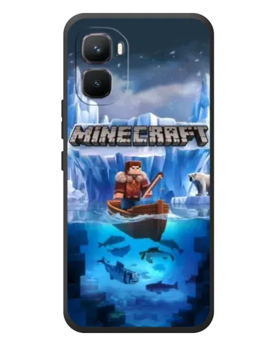 Чехол для Infinix GT 50 Pro с картинкой «Minecraft ледяной мир»