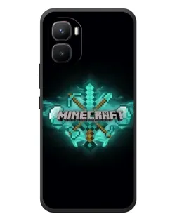 Чехол для Infinix GT 50 Pro с картинкой «Minecraft Diamond лого»