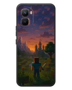 Чехол для Infinix GT 50 Pro с картинкой «Стив у башни»
