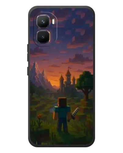 Чехол для Infinix GT 50 Pro с картинкой «Стив у башни»