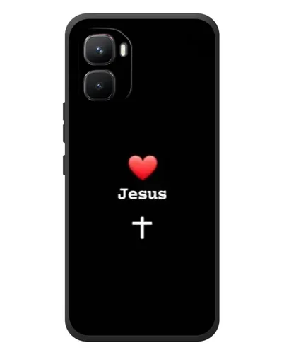 Чехол для Infinix GT 50 Pro с картинкой «Сердце - Jesus» Чехол для Infinix GT 50 Pro с картинкой «Сердце - Jesus»