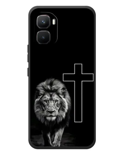 Чехол для Infinix GT 50 Pro с картинкой «Лев и Крест» Чехол для Infinix GT 50 Pro с картинкой «Лев и Крест»