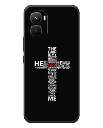 Чехол для Infinix GT 50 Pro с картинкой «Текстовый крест» Чехол для Infinix GT 50 Pro с картинкой «Текстовый крест»