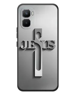 Чехол для Infinix GT 50 Pro с картинкой «Металлический крест Jesus» Чехол для Infinix GT 50 Pro с картинкой «Металлический крест Jesus»