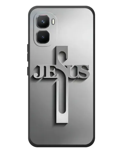 Чехол для Infinix GT 50 Pro с картинкой «Металлический крест Jesus» Чехол для Infinix GT 50 Pro с картинкой «Металлический крест Jesus»