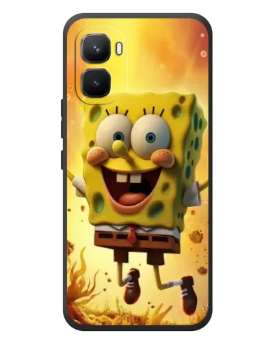 Чехол для Infinix GT 50 Pro с картинкой «Губка Боб прыгает»