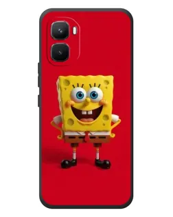 Чехол для Infinix GT 50 Pro с картинкой «Спанч Боб на красном»