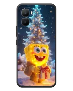 Чехол для Infinix GT 50 Pro с картинкой «Рождественский Спанч Боб»