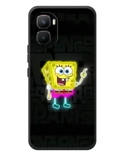 Чехол для Infinix GT 50 Pro с картинкой «Неоновый Губка Боб»
