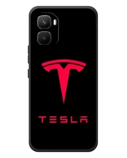 Чехол для Infinix GT 50 Pro с картинкой «Tesla Red Logo»