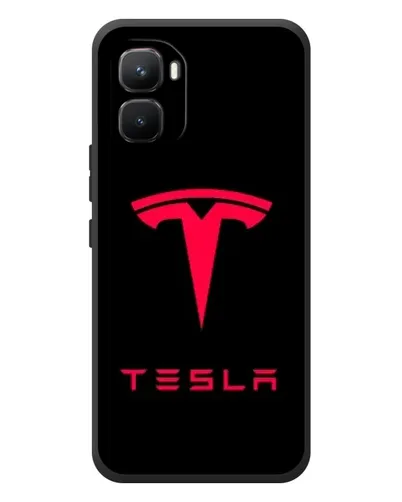 Чехол для Infinix GT 50 Pro с картинкой «Tesla Red Logo»