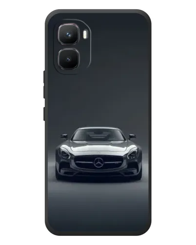 Чехол для Infinix GT 50 Pro с картинкой «Mercedes на черном»
