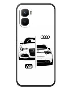 Чехол для Infinix GT 50 Pro с картинкой «Audi — контрастный дизайн»