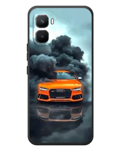 Чехол для Infinix GT 50 Pro с картинкой «Audi в облаках дыма»