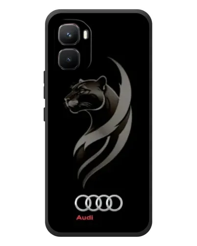 Чехол для Infinix GT 50 Pro с картинкой «Графика — пантера и Audi»