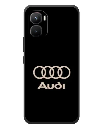 Чехол для Infinix GT 50 Pro с картинкой «Audi — золотой логотип»