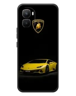 Чехол для Infinix GT 50 Pro с картинкой «Lamborghini желтый акцент»