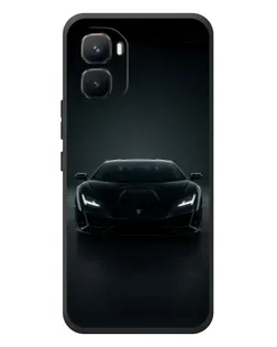 Чехол для Infinix GT 50 Pro с картинкой «Черный Lamborghini Aventador»