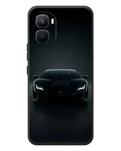 Чехол для Infinix GT 50 Pro с картинкой «Черный Lamborghini Aventador»
