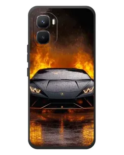 Чехол для Infinix GT 50 Pro с картинкой «Lamborghini в огне»