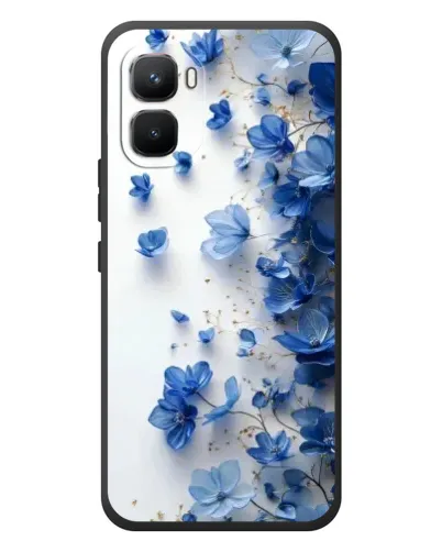 Чехол для Infinix GT 50 Pro с картинкой «Голубой цветочный каскад»
