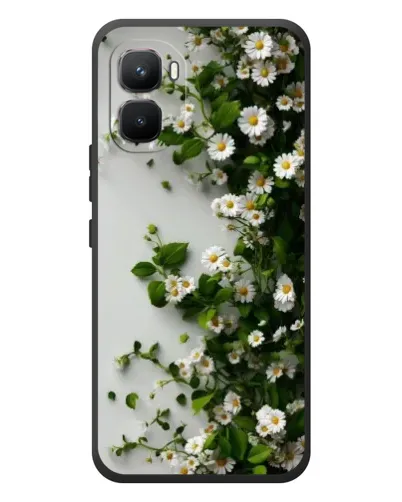 Чехол для Infinix GT 50 Pro с картинкой «Ветка мелких белых цветов»