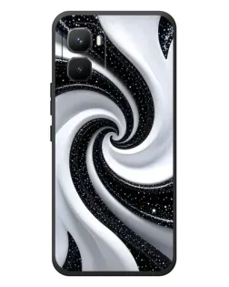 Чохол для Infinix GT 50 Pro з картинкою «Чорно-біла спіраль»