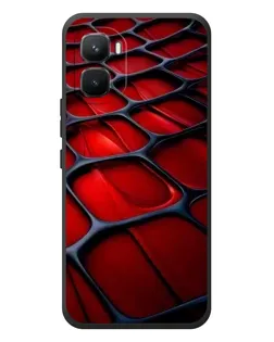 Чехол для Infinix GT 50 Pro с картинкой «Красная глянцевая сетка»