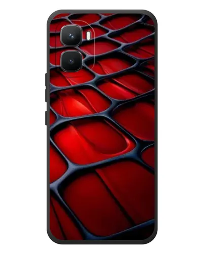 Чехол для Infinix GT 50 Pro с картинкой «Красная глянцевая сетка»