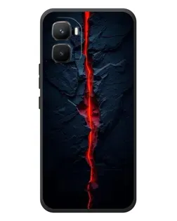 Чехол для Infinix GT 50 Pro с картинкой «Kрасная лавовая трещина»