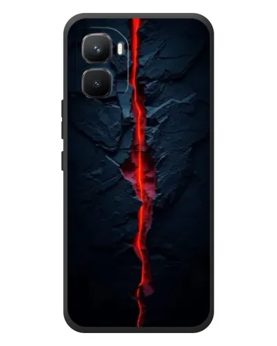 Чехол для Infinix GT 50 Pro с картинкой «Kрасная лавовая трещина»