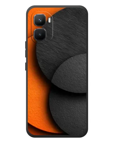 Чехол для Infinix GT 50 Pro с картинкой «Геометрия оранжевых кругов»