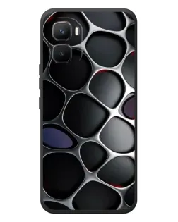 Чехол для Infinix GT 50 Pro с картинкой «Объемная темная решетка»