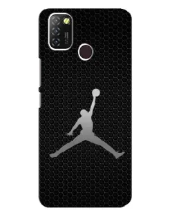 Чехол для Infinix Hot 10 Lite с картинкой «Jordan Dark Carbon»