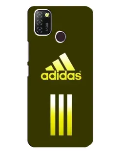 Чехол для Infinix Hot 10 Lite с картинкой «Оливковый градиент Adidas»