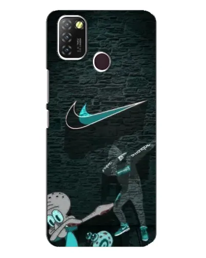 Чехол для Infinix Hot 10 Lite с картинкой «Спортивный арт Nike»