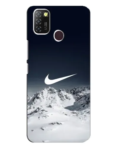Чехол для Infinix Hot 10 Lite с картинкой «Nike — зимние горы»