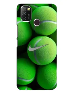 Чехол для Infinix Hot 10 Lite с картинкой «Теннисные мячи Найк»