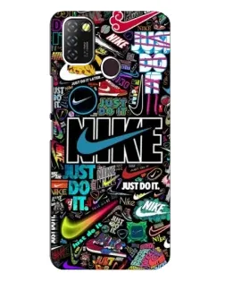 Чохол для Infinix Hot 10 Lite з картинкою «Яскравий колаж Nike» Чохол для Infinix Hot 10 Lite з картинкою «Яскравий колаж Nike»