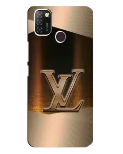 Чехол для Infinix Hot 10 Lite с картинкой «LV — золотое сияние»