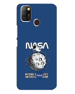 Чехол для Infinix Hot 10 Lite с картинкой «NASA — лунная миссия»